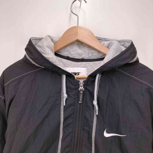 ナイキ NIKE 90S-00S 白タグ バック スウォッシュ フーデッド ブルゾン メンズ JPN:L